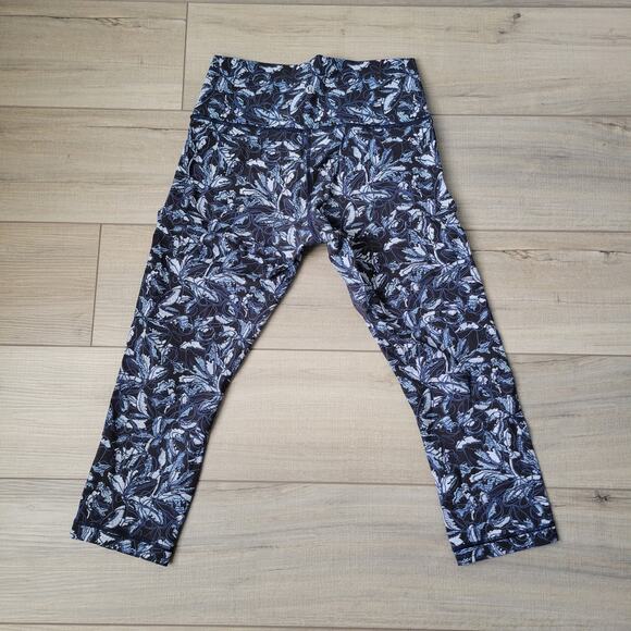 Lululemon Wunder Under Luxtreme Crop 21" High Rise Leggings Activewear Sz 8 - Picture 9 of 11